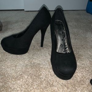Black Suede heel